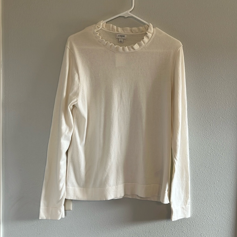 J. Crew Factory Ruffleneck Sweater - Picture 4 of 9